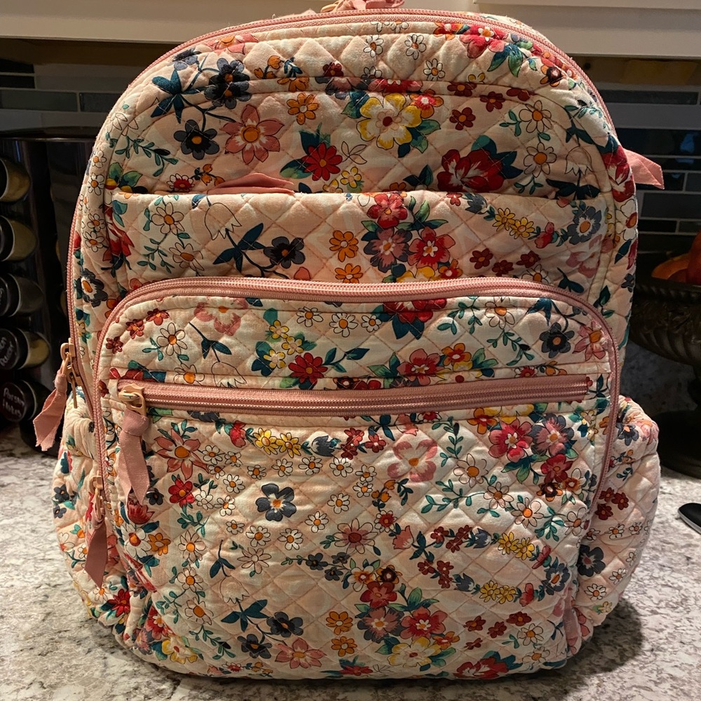 Used large Vera Bradley backpack used one year